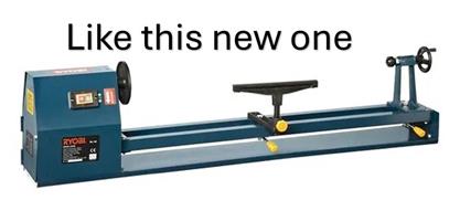 WOOD lathe machine 1m bed