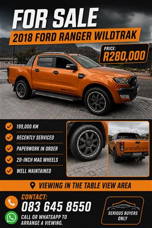 FOR SALE: 2018 Ford Ranger Wildtrak 