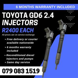 TOYOTA GD6 2.4 INJECTORS FOR SALE WITH WARRANTY 