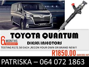INJECTORS FOR TOYOTA QUANTUM FOR SALE