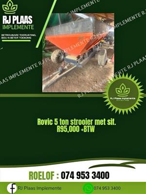 Rovic 5 ton strooier
