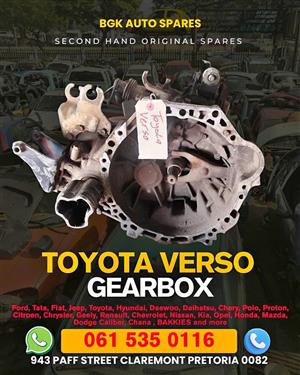 Toyota verso gearbox 