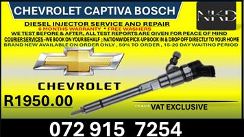 Chevrolet Captiva Bosch Diesel Injectors 