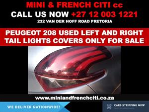 Peugeot 208 used tail light cover for sale.