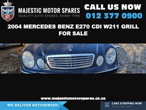 2004 Mercedes Benz E270 cdi W211 used radiator grill for sale.