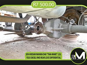 2014 NISSAN NAVARA D40 ‘’THAI-MAKE’’ 2.5L YD25 DIESEL RWD REAR LOCK DIFFERENTIAL