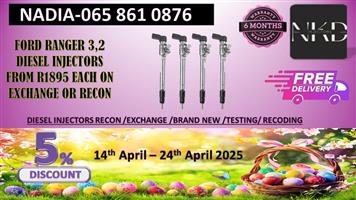 Ford Ranger 3.2 diesel injectors for sale