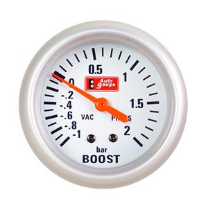 Autogauge SS Series 3″ Boost Gauge (white face)