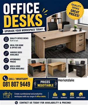 OFFICE DESAKS AND CHAIRS