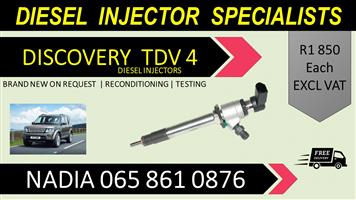 TDV 4 DISCOVERY DIESEL INJECTORS FOR SALE OR TO RECON