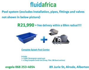Retanguler Pool combo for sale contact me