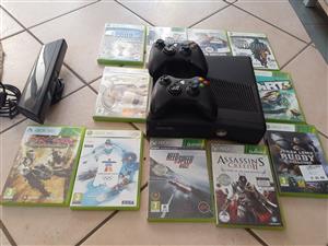 Xbox 360/ 1 Kinect/2 controls/23 Games