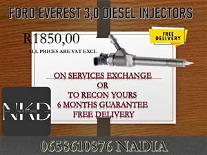 FORD EVEREST 3.0 DIESEL INJECTORS FOR SALE /EXCHANGE OPTIONS