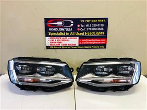 VW Kombi/Transporter T6 left and right side LED xenon headlights 