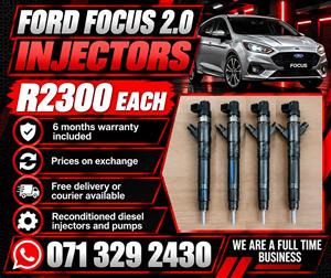 FORD FOCUS 2.0 INJECTORS FOR SALE WITH WARRANTY 