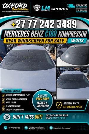 Genuine Mercedes Benz C180 Kompressor W203 Rear Windscreen