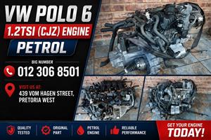 VW POLO 6 1.2TSI (CJZ) ENGINE FOR SALE – PETROL   