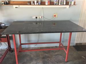 Granite Top Workbench Junk Mail