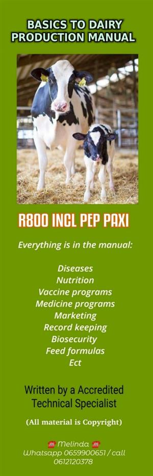 BASICS TO DAIRY PRODUCTION MANUAL