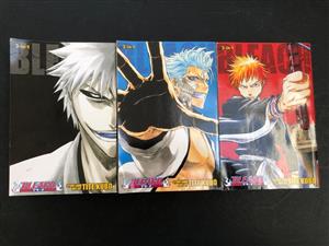 Manga books -Bleach (3-in-1 Editions) by Tite Kubo  - 3 x 3 volume books available - Price per book