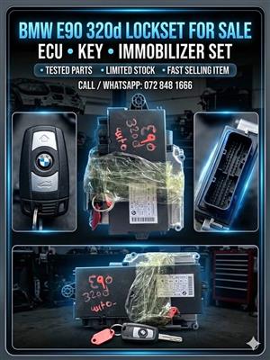 BMW E90 320d AUTO LOCKSET + KEY + ECU COMPUTER BOX