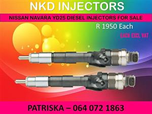 DIESEL INJECTORS NEW OR RECON ON NISSAN NAVARA YD25 FOR SALE