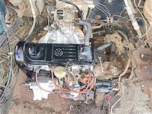 Vw 1.8 engine end 5 speed gearbox  all 100%