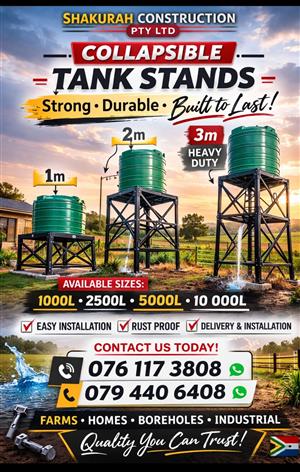 Collapsible Tank Stands