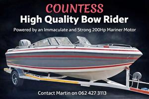 ANGLER COUNTESS BOW RIDER (NEWLY REFURBISHED) WITH 200HP MARINER MOTOR