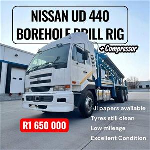 2004 Nissan UD 440 Borehole Drill Rig Truck – Complete Unit with Compressor