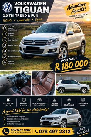 2014 Volkswagen Tiguan 2.0 Tdi trend fun