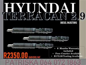 HYUNDAI TERRACAN 2.9 DIESEL INJECTORS FOR SALE ON SERVICE EXCHANGE