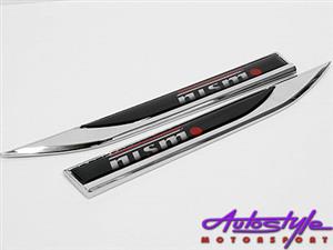 NISMO Chrome Fender Badges