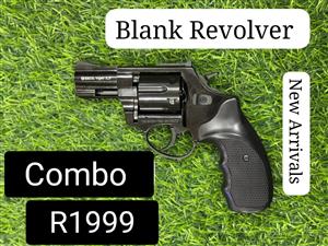 Revolver 9mm Blank Gun Combo 