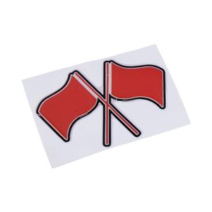 Flag AG Red 3D Gel Dome Sticker