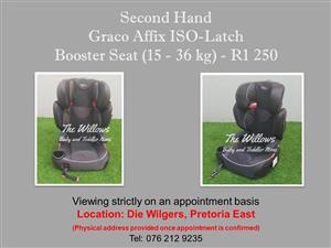 Second Hand Graco Affix ISO-Latch Booster Seat (15 - 36 kg) 