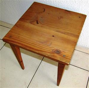 Solid Wood Side Table - 365mm x 365mm x 400mm
