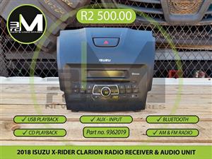 2018 ISUZU X-RIDER CLARION RADIO RECEIVER & AUDIO UNIT