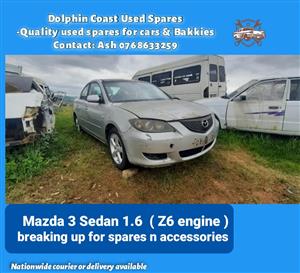 Mazda 3 Sedan 1.6 stripping for spares