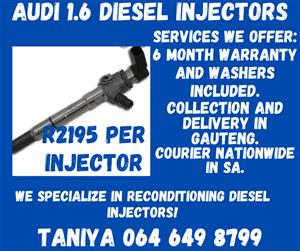 Audi 1.6 Diesel Injectors To Recon/ Service Exchange