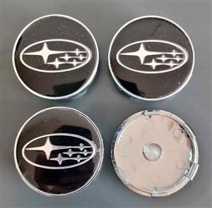 Subaru wheel rim centre caps