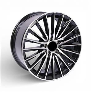 18″ Zm18 5/112 Black Machine Face Alloy Wheels