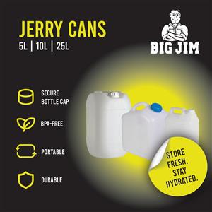 Jerry Cans – 5L, 10L & 25L | Big Jim Brand | BPA-Free & Durable