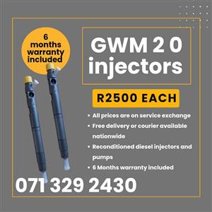 GWM 2.0 INJECTORS FOR SALE WITH WARRANTY
