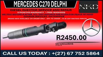 Mercedes C270 Delphi Diesel Injectors