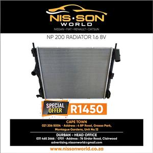 NP200 RADIATOR 1.6 8V