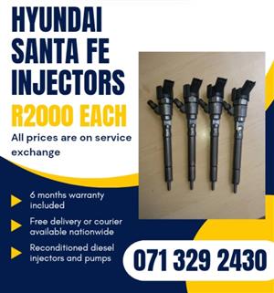 HYUNDAI SANTA FE INJECTORS FOR SALE WITH WARRANTY 