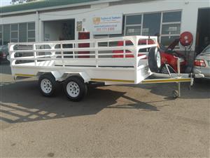 4 METER BRAKED DOUBLE AXLE UTILITY TRAILER 3 TON
