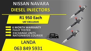 NISSAN NAVARA YD25 DIESEL INJECTORS FOR SALE OR RECON WITH 6 MONTH WARRANTY 
