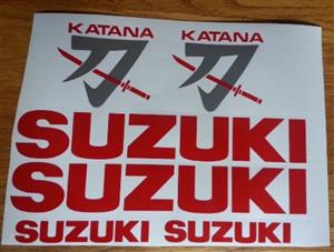 Graphics decals stickers kit for a 1982 Suzuki Katana 1100 GS
